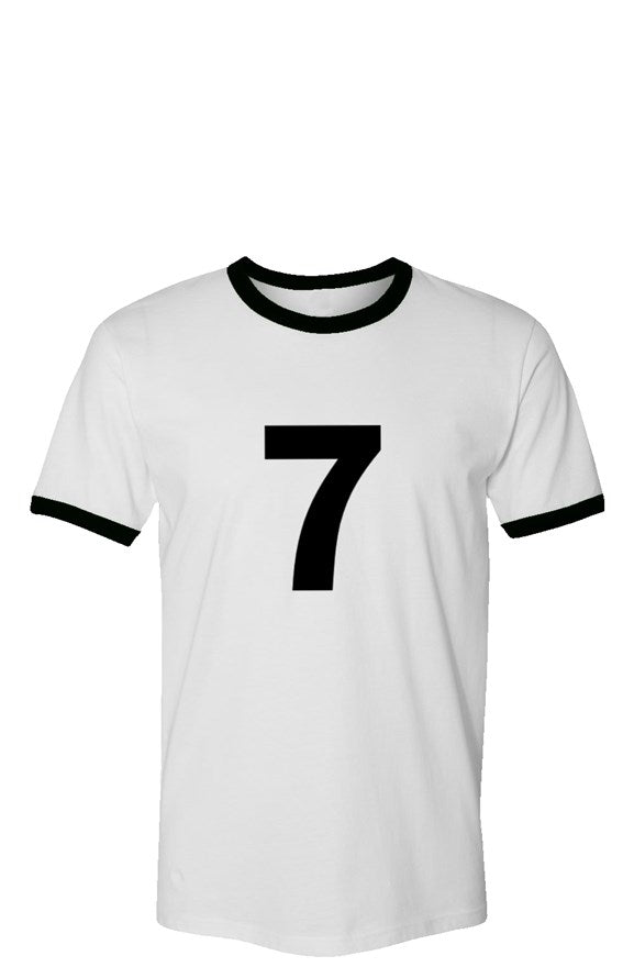 Frostman Vintage Ringer T-Shirt- white with 7