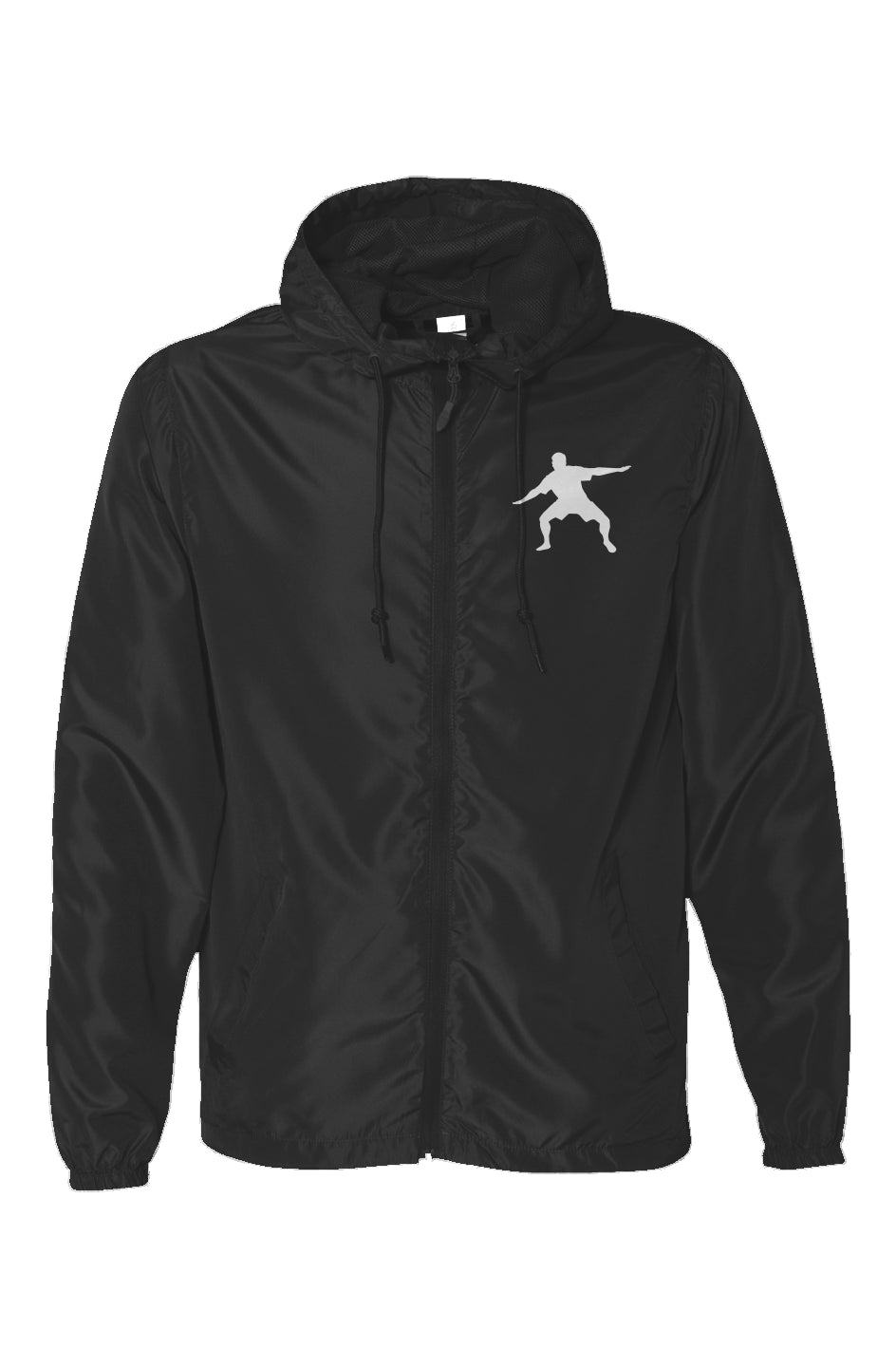 Water Resistant Lightweight Windbreaker- Black