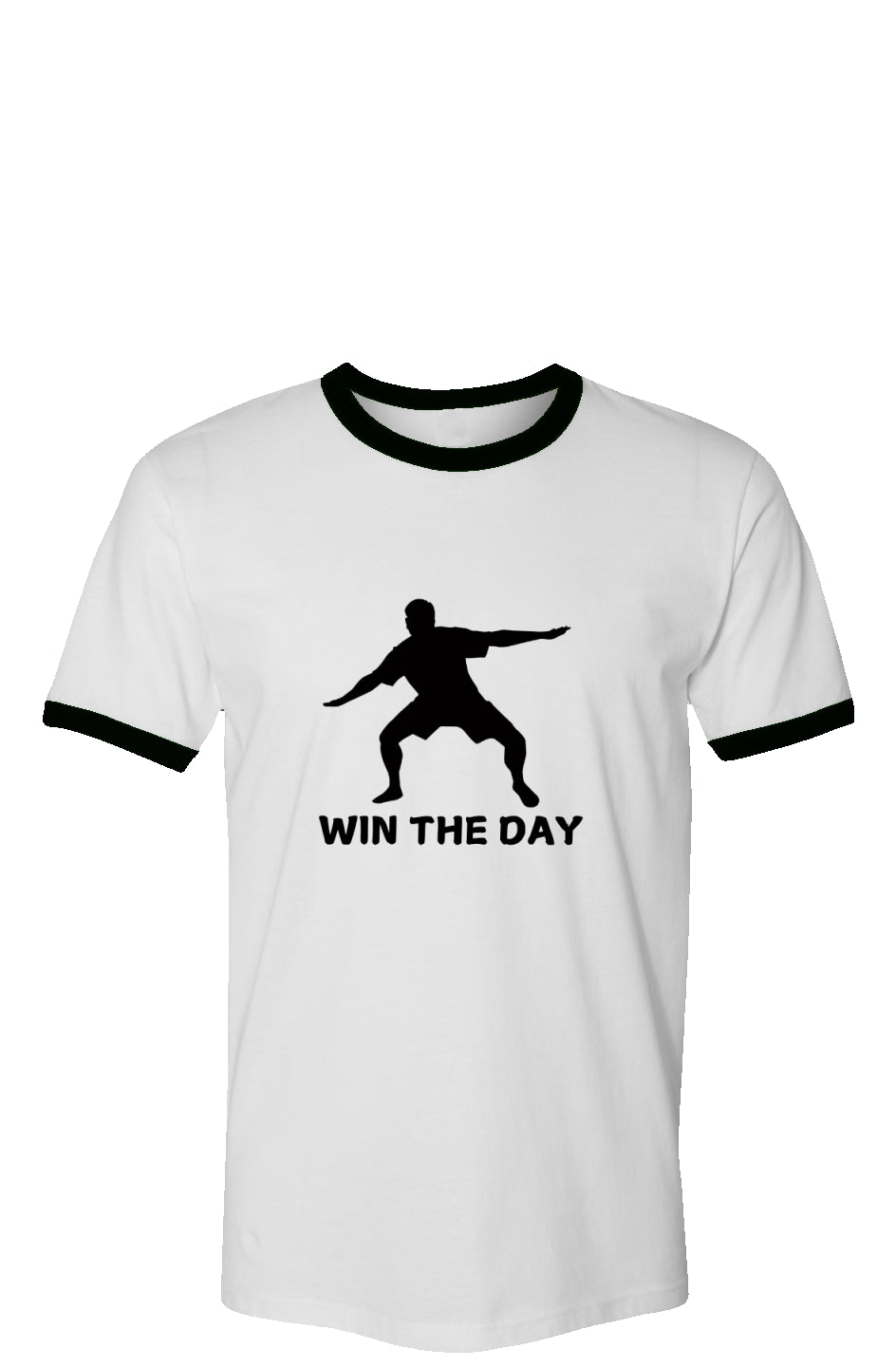 "WIN THE DAY" Vintage Ringer T-Shirt