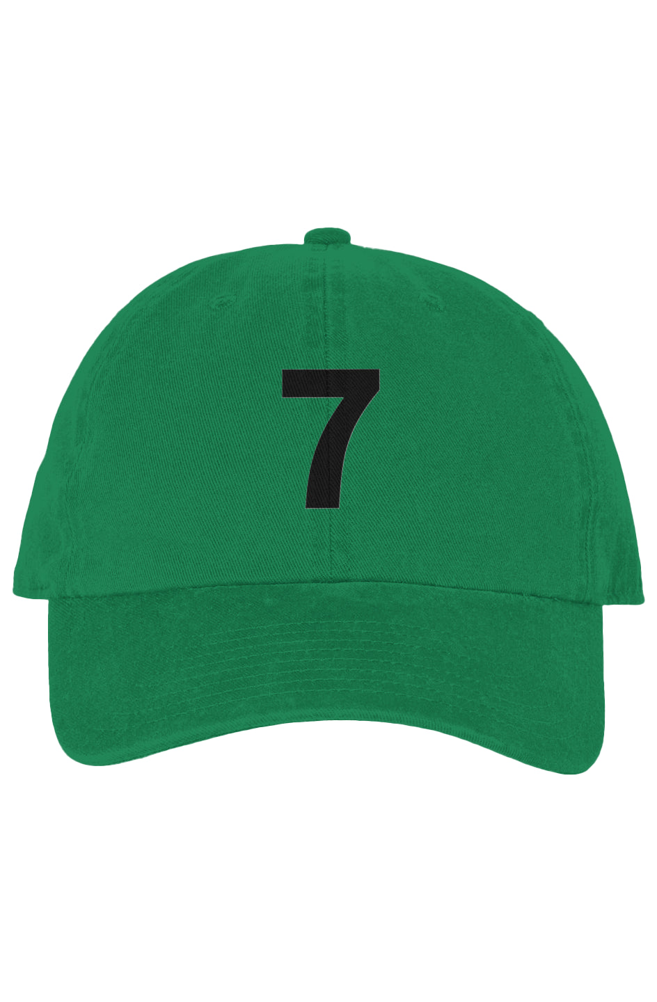 '47 "7" Clean Up Dad Hat, Green with black 7
