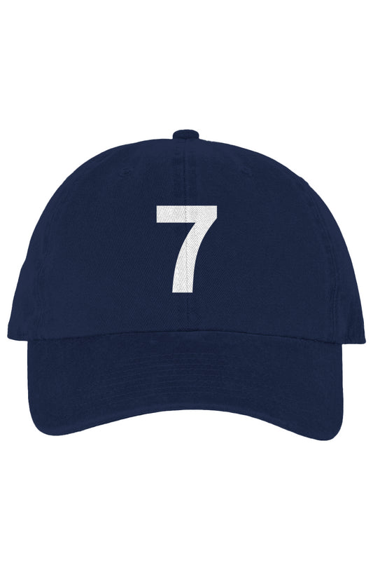 '47 "7" Clean Up Dad Hat, Green with White 7