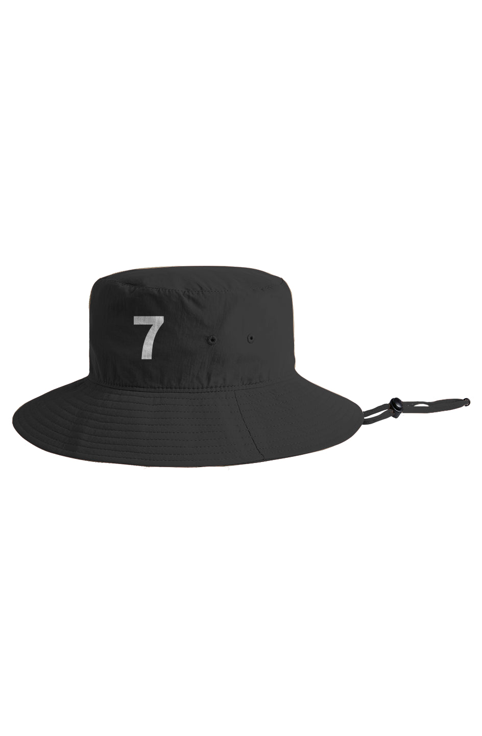"7" Nylon Wide Brim Bucket Hat
