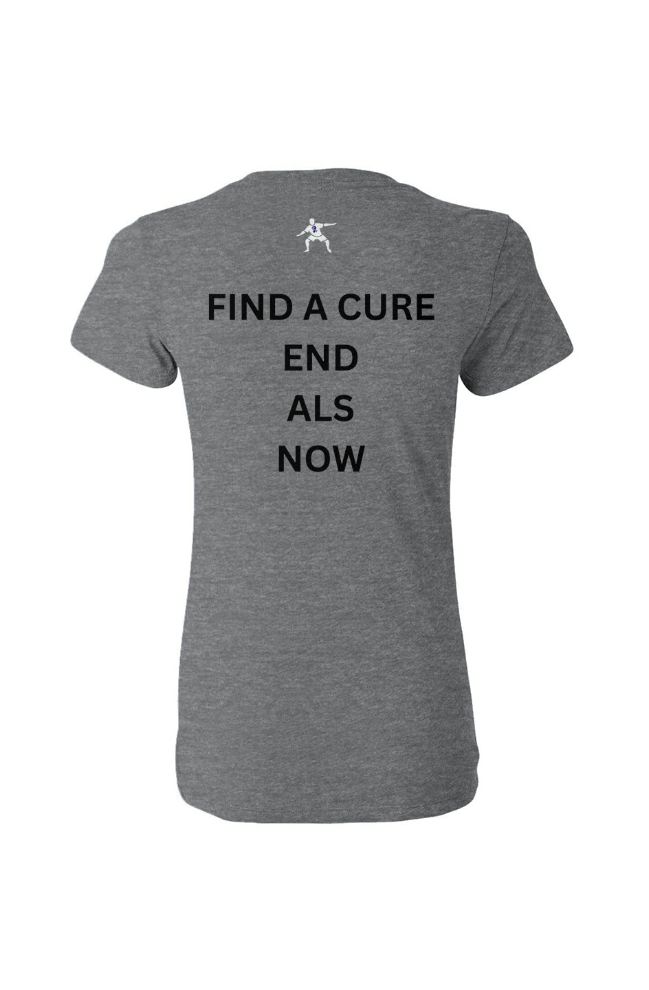 Women’s Triblend Deep V-Neck Tee- find a cure end ALS