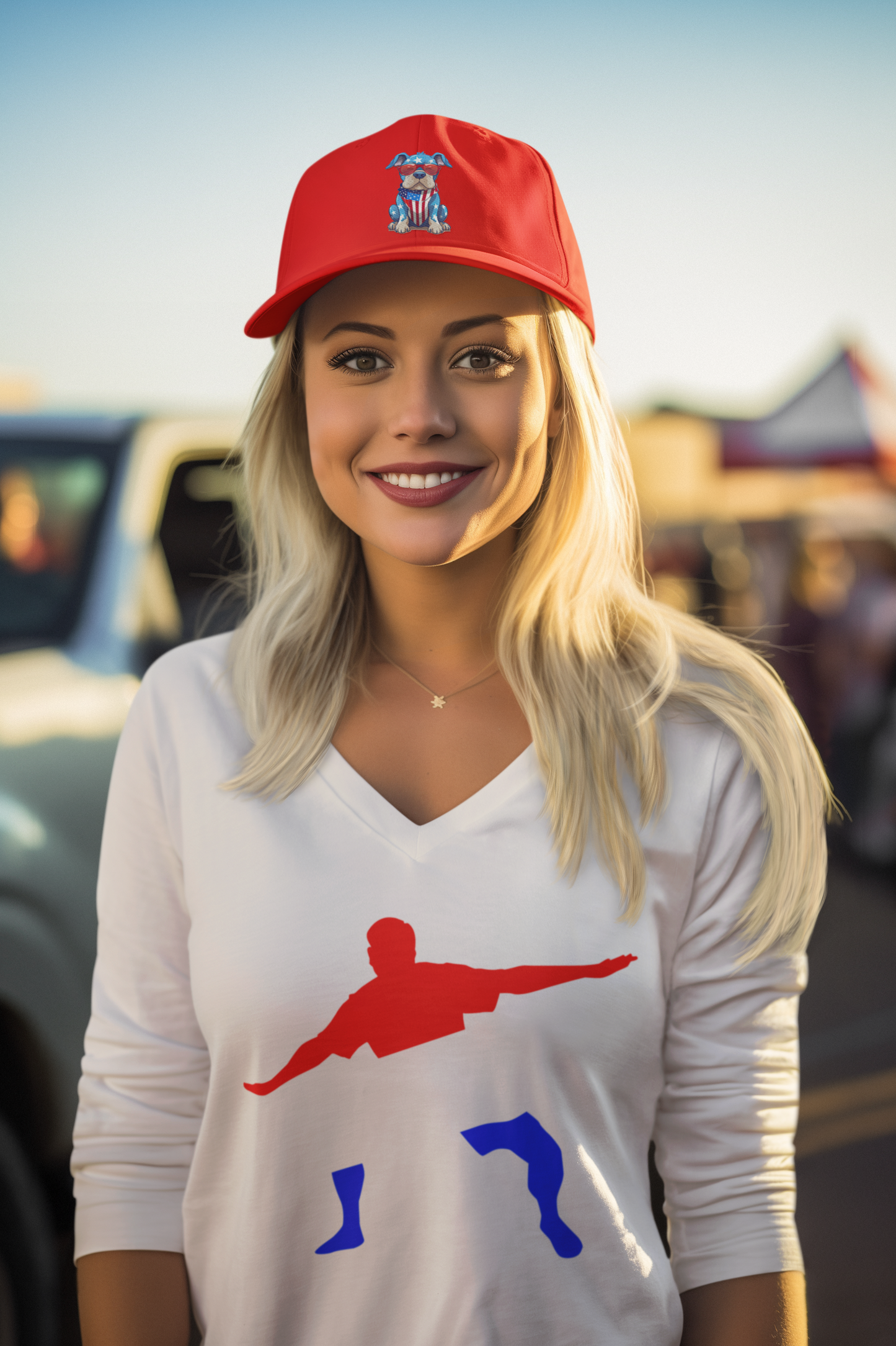 White Mesh Five-Panel Retro Trucker Cap