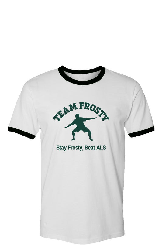 Vintage Ringer T-Shirt "Stay Frosty, Beat ALS"