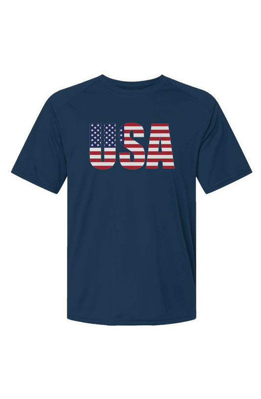 USA Frostman Performance T-Shirt UPF 50 Navy