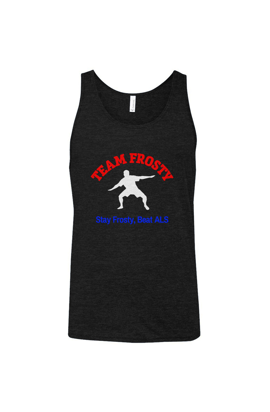 RWB with White Team Frosty logo Unisex tri-blend tank top