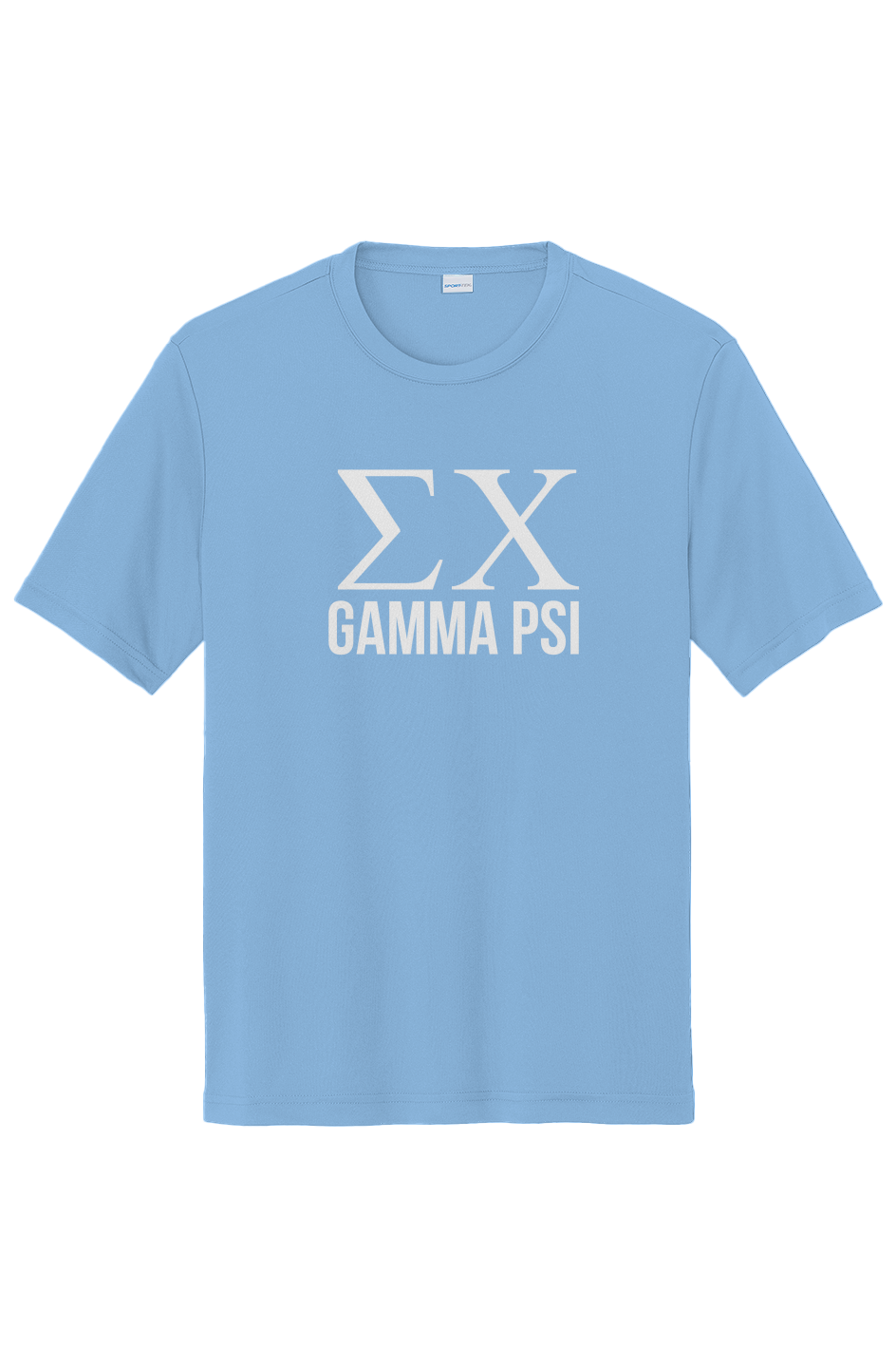 Back view of Sigma Chi for Gamma Psi t-shirt showing white cross