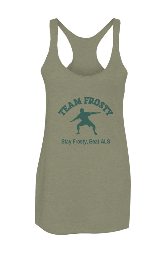 Women’s Triblend Racerback Tank- military Stay Frosty