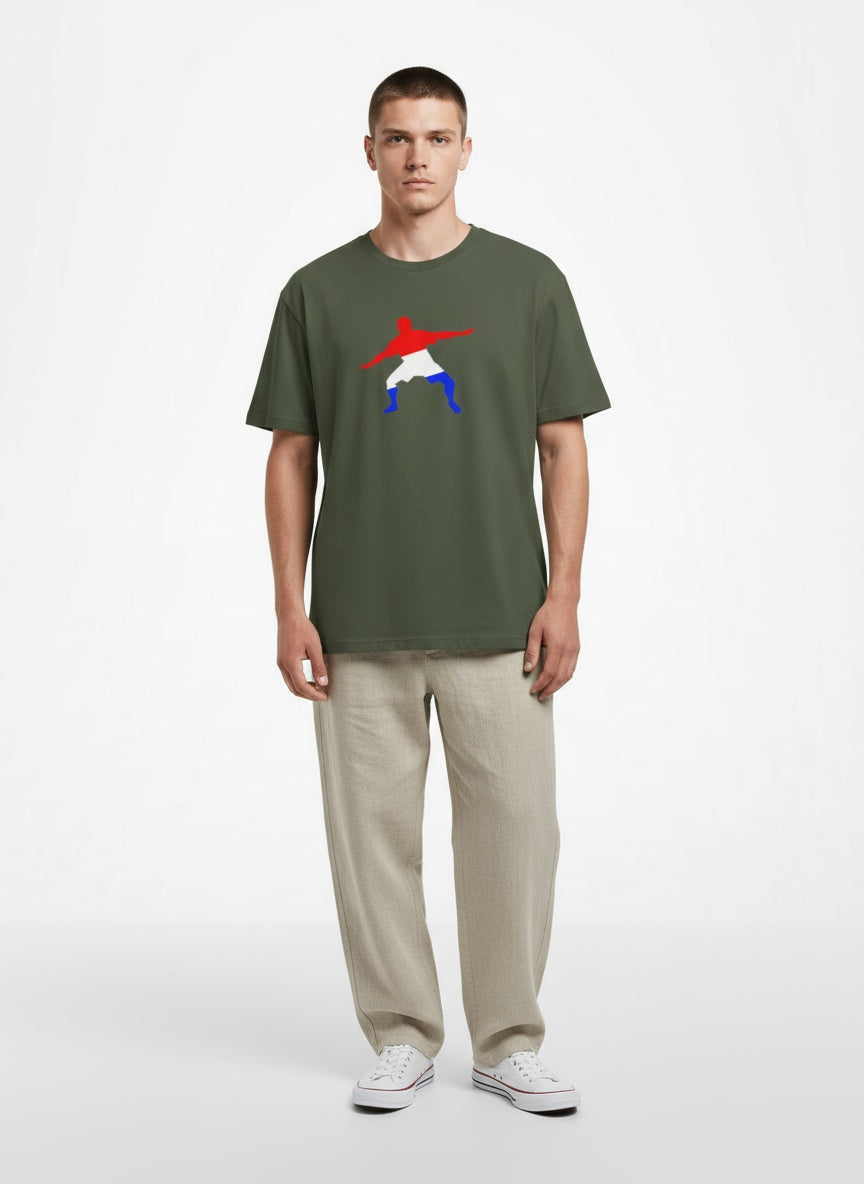 Full body view of the model wearing Frostman Short Sleeve