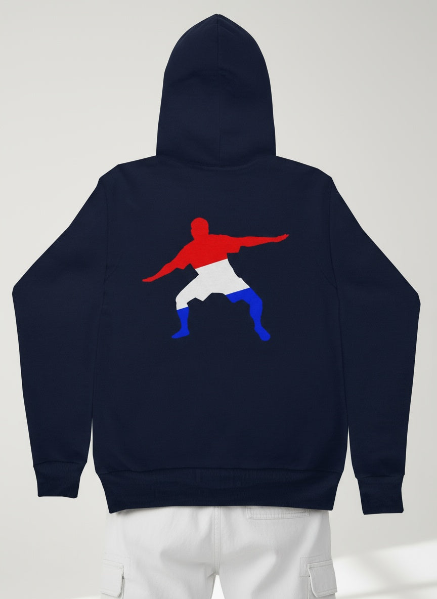Detail shot of Frostman pullover hoody