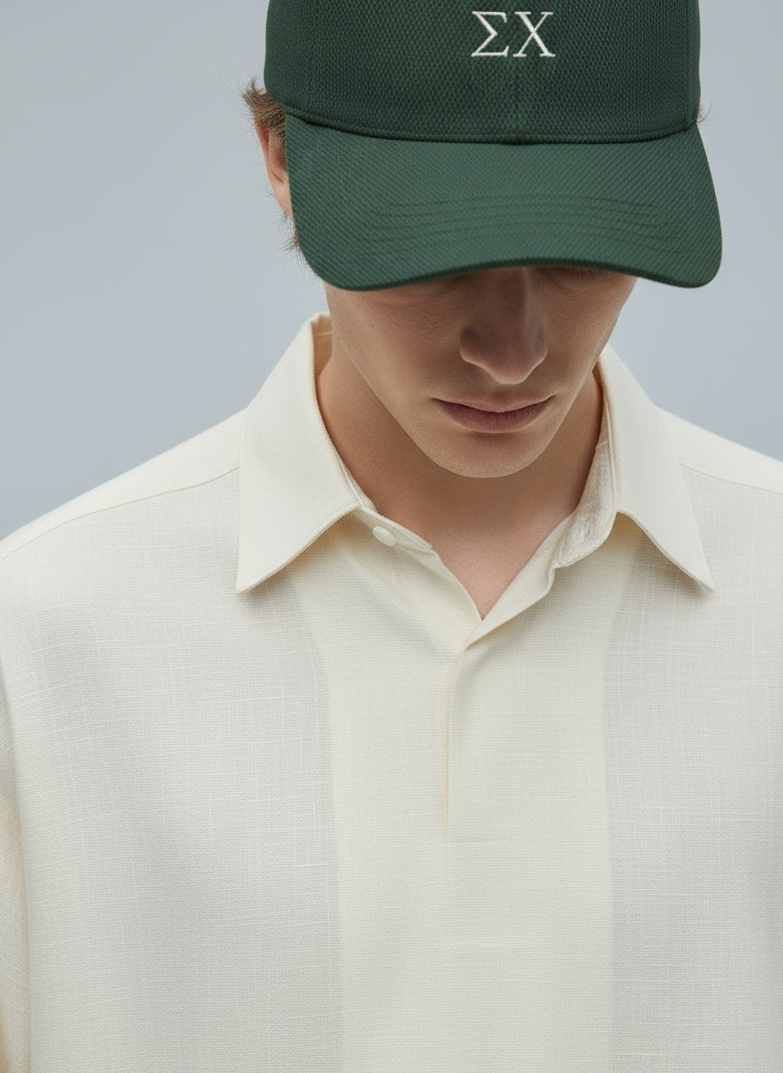 Detail shot of Sigma Chi hat