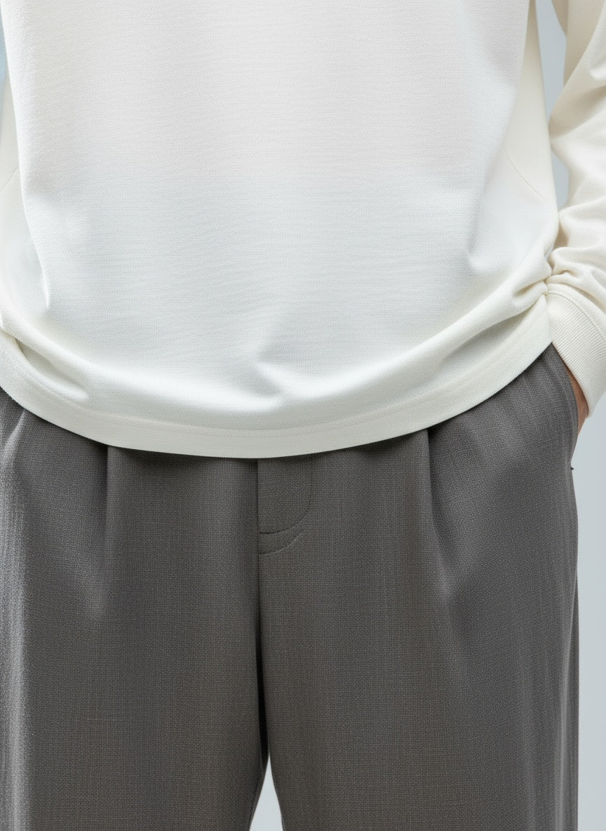 Detail shot of "7" Nylon Wide Brim Bucket Hat