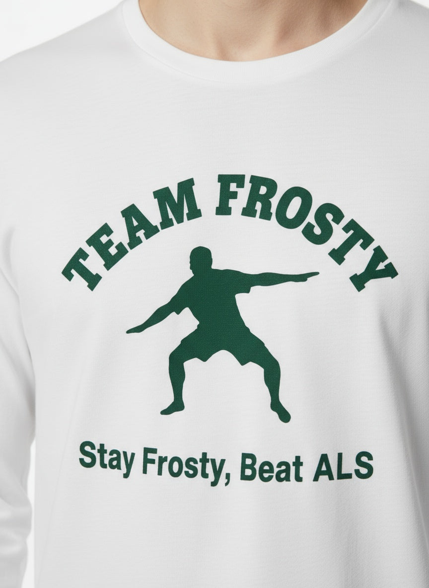 Detail shot of Team Frosty Long Sleeve T-Shirt