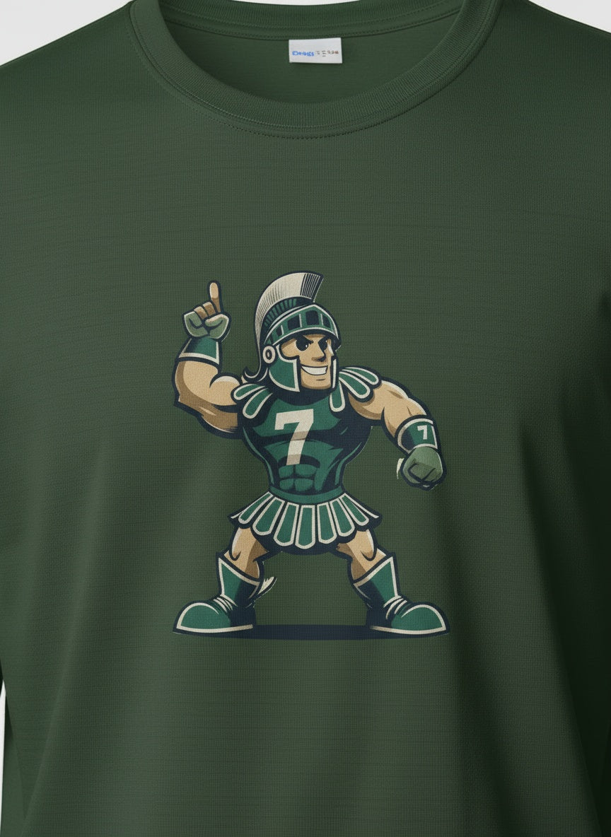 Detail shot of Sigma Chi Sparty 7 LS Tee