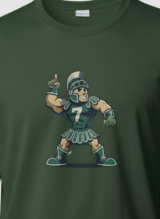 Detail shot of Sigma Chi Sparty 7 LS Tee